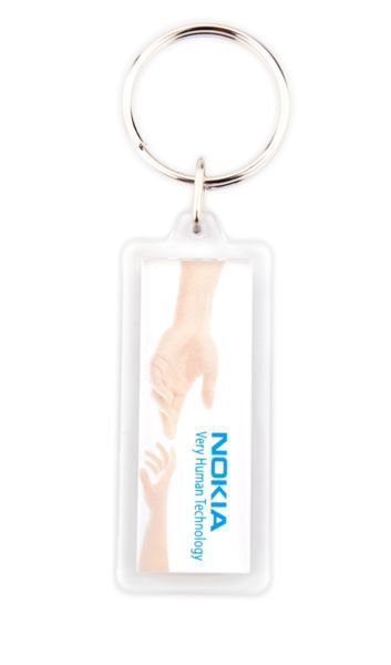 Acrylic 2 sides key-ring components CR-18