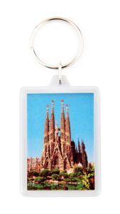 Acrylic 2 sides key-ring components CR-50
