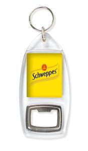 Acrylic 2 sides bottle-opener key-ring components CR-AB