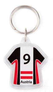 Acrylic 2 sides t-shirt key-ring components CR-X