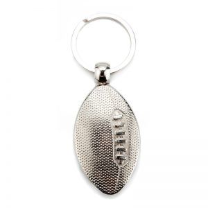 Metal 1 side rugby key-ring components MRB