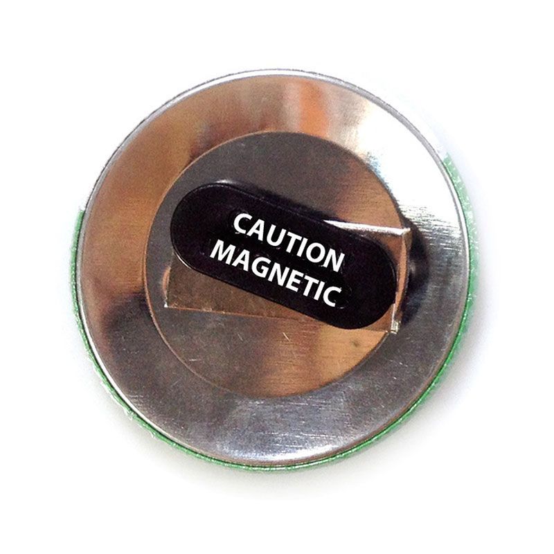 59mm double-magnet badge components