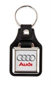 Synthetic leather 1 side key-ring components MD-10