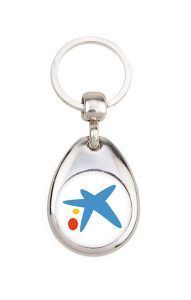 Metal 1 or 2 sides key-ring components MH-25