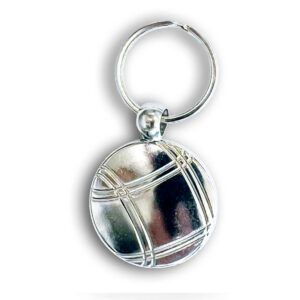 Metal 1 side Petanque key-ring components MPC