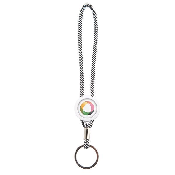 Round cord bracelet key-ring components WRT-25
